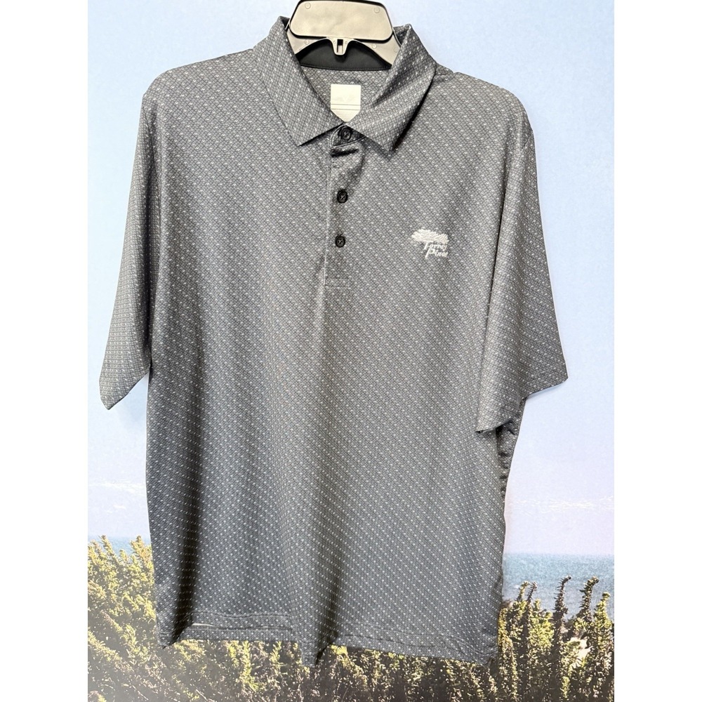 Callaway Torrey Pines Polo Shirt Mens L Black Opti-Dri Golf Performance Logo